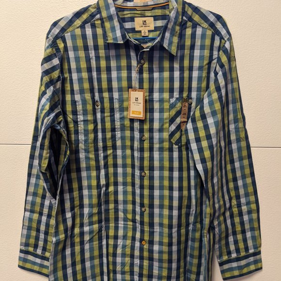 Life Khaki Button Down Casual Shirt-choose color - Picture 4 of 9